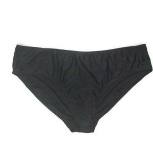 Island waves women black bikini bottom coverage plus size 20w beach, swim, pool